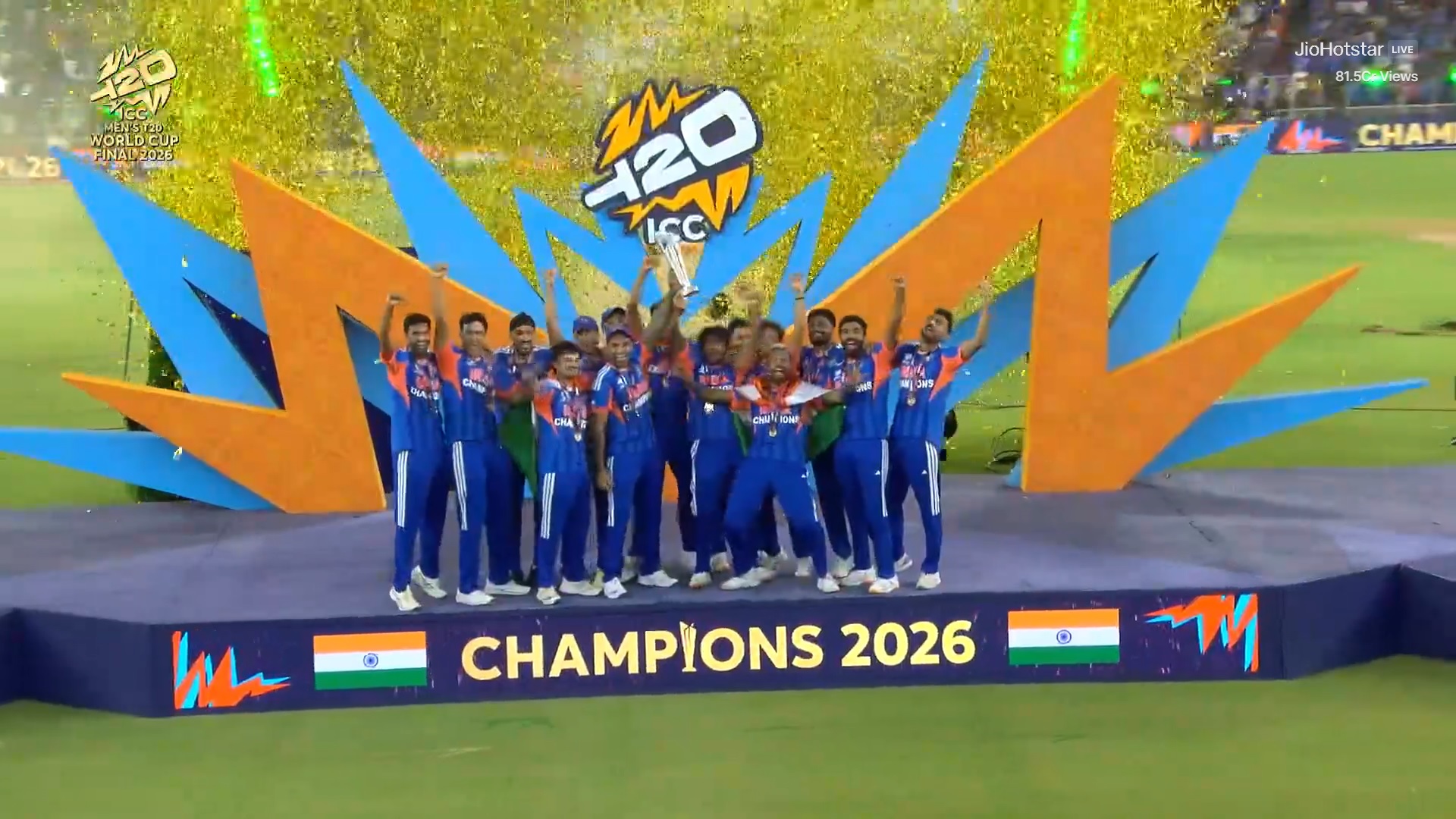 World Cup 2026 Winning Indian Cricket Men's Team